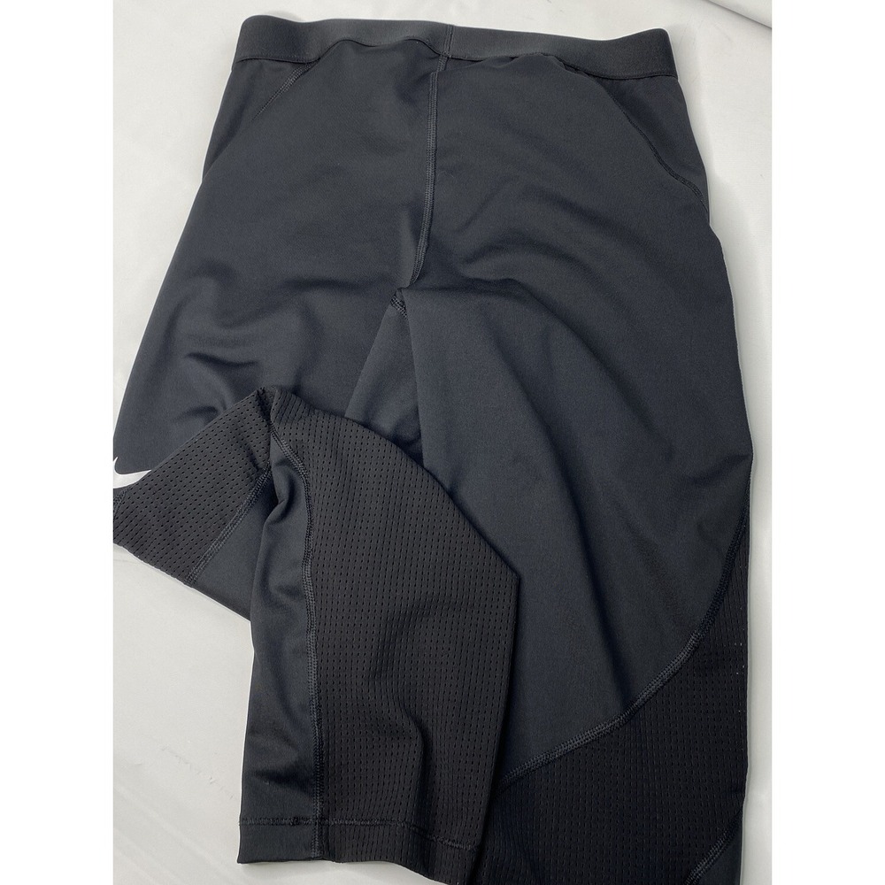 Nike Pro Leggings Women M Hypercool Capris Pants Training Athletic Mesh Swoosh - Picture 4 of 5